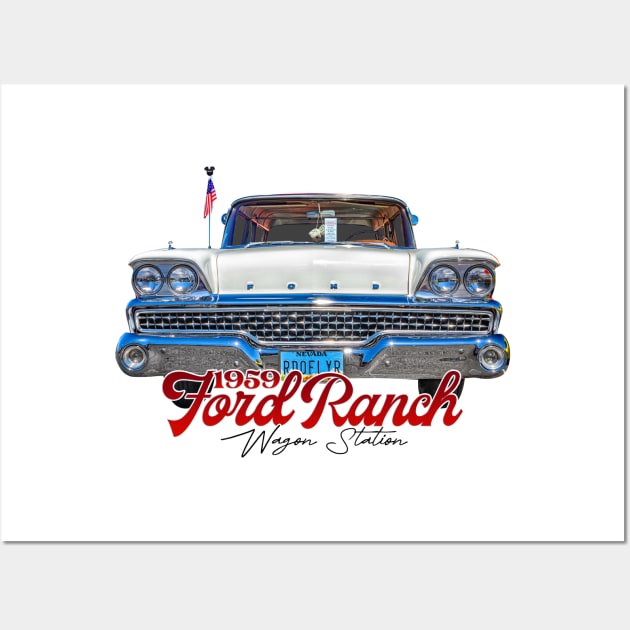 1959 Ford Ranch Station Wagon Wall Art by Gestalt Imagery